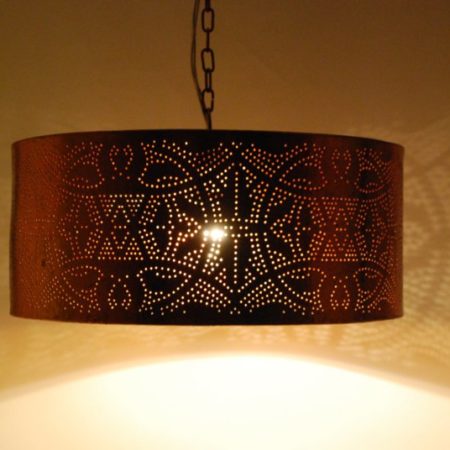 Oosterse hanglamp | Filigrain | Cilinder | Gaatjes lamp | Marokkaanse lampen | Arabische hanglamp