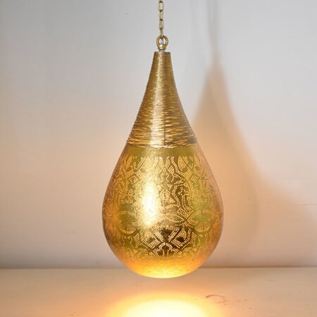 Oosterse hanglamp | filigrain | Vintage goud | Oosterse lampen | Oosterse verlichting | Marokkaanse lamp