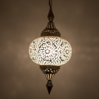 mozaiek hanglamp transparant | Oosterse lampen | Transparant mozaiek