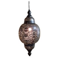 Arabische lamp | Oosterse hanglamp | Filigrain | Zilver | Oosterse lampen