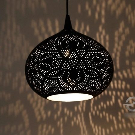Oosterse lamp filigrain moderne Oosterse lampen Arabisch filigrain zwart zilver sfeerverlichting