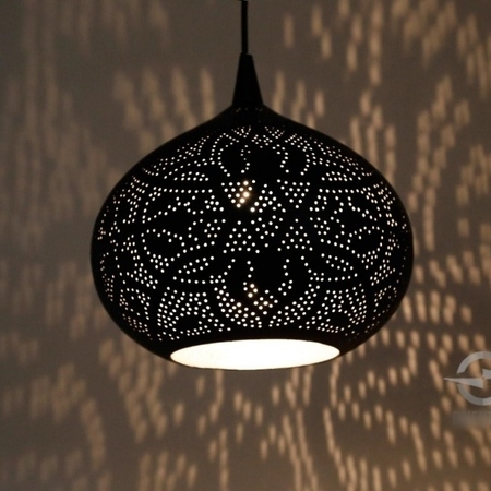Oosterse lamp filigrain moderne Oosterse lampen Arabisch filigrain zwart zilver sfeerverlichting