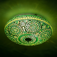 Oosterse lampen | Mozaiek plafonniere | Groen | Oosterse lamp | Scherpe prijzen | Gratis verzenden