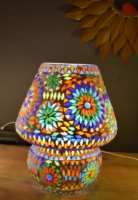 Oosterse tafellamp | Oosterse lampen | Glasmozaiek | Mozaiek lamp | Tafellampen | Kleurrijke lampen | Scherpe prijzen | Gratis verzenden