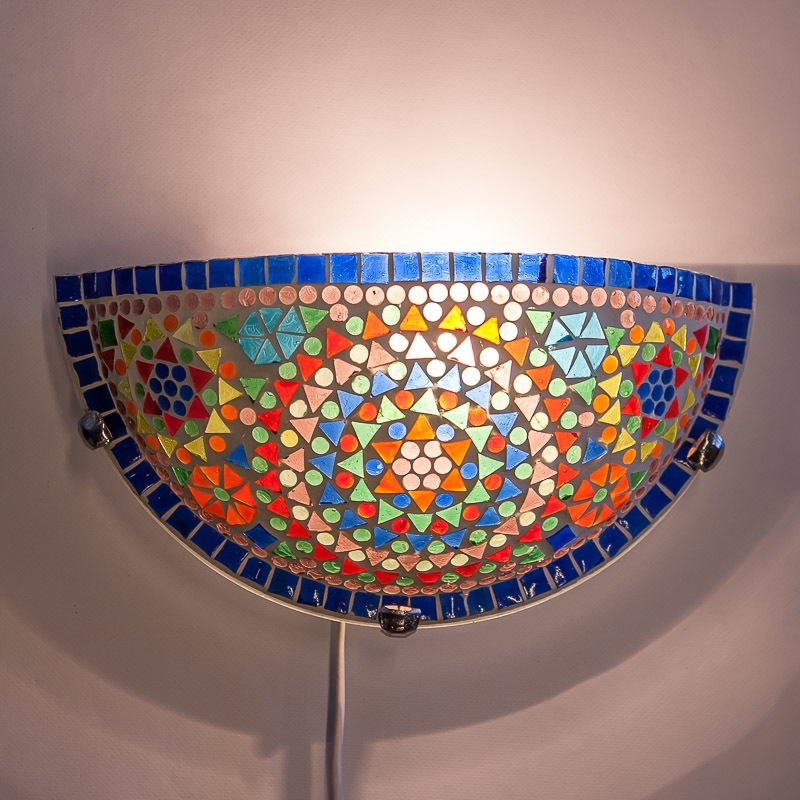 wandlamp|Mozaiek|Halve|Maan|Oosterse|Lampen