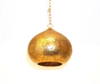 oosterse-hanglamp-filigrain-stijl-pompoen-goud | Industriële hanglamp