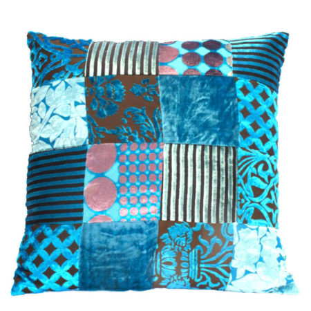Oosters|kussens|patchwork|turquoise